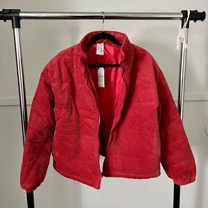 Sadie & Sage Women’s Rust Bomber Puffer Jacket NWT